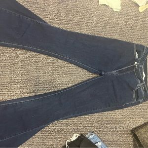 These are bell bottoms. There very wide legged. But really soft and comfortable.